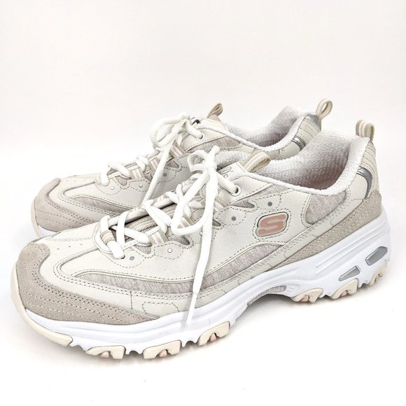 skechers cream shoes